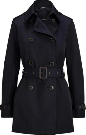 Ralph Lauren Dames, Mantels, Blauw, Maat: XS Katoen