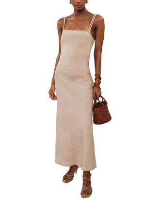 Reiss Roxanne Linen Slip Dress