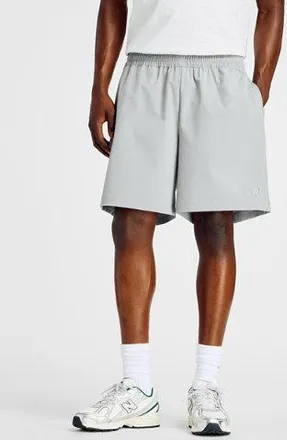 New Balance Uomo Athletics Stretch Woven Short 7 in Grigio, Politessuto, Taglia XL