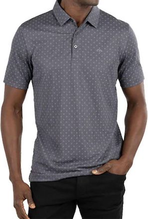 Travis Mathew Eagle Peak Polo Shirt In Heather Dark Gray