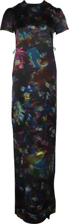 Erdem Erdem Aurelia Printed Silk Maxi Dress in Multicolor Silk