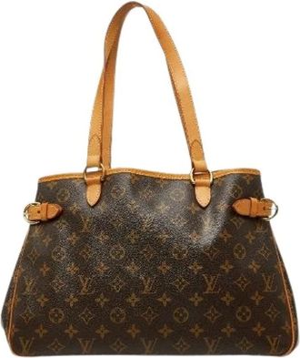 Louis Vuitton Pre-owned Batignolles Horizontal Monogram Handbag - Dames - Vintage Shopper - Bruin - ONE Size - Leer - Vintage