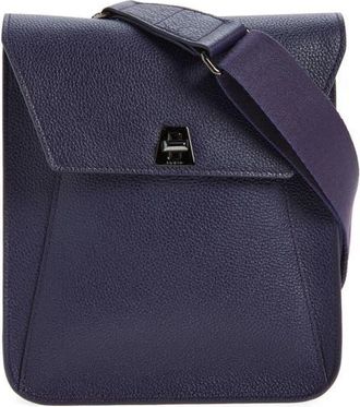 Akris Small Anouk Leather Crossbody Bag in Aubergine at Nordstrom