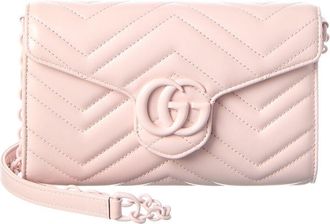 Gucci Gg Marmont Leather Wallet On A Chain