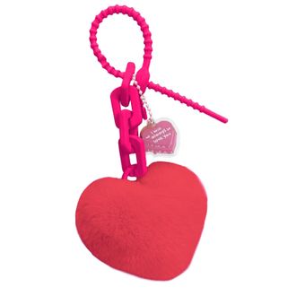 Generic Heart Keychain - PU Leather Purse Charm, Elegant Handbag Ornament | Fashion Hanging Pendant, Portable and Trendy Decoration for Girls, Boys, Teens, Mo