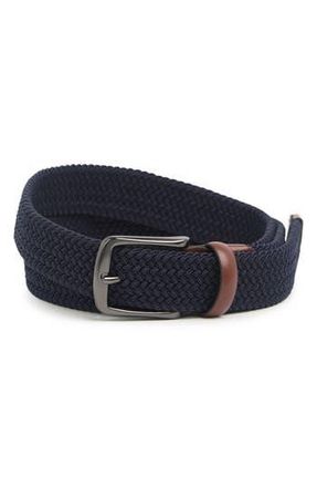 Original Penguin Classic Stretch Woven Belt in Navy at Nordstrom Rack, Size X-Large