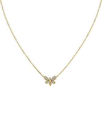 Sabrina Designs 14K 0.08 Ct. Tw. Diamond Butterfly Necklace