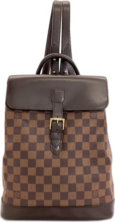 Louis Vuitton Damier Canvas Ebene Damier Canvas Backpack (Pre-Owned)
