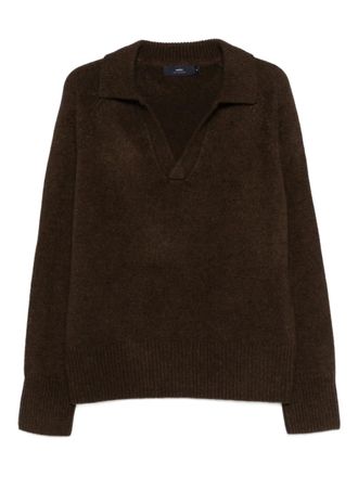 arch4 Mr Clifton V-neck sweater - Brown