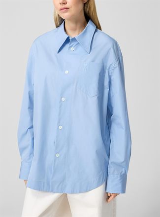 Ami Womens Embossed logo loose shirt