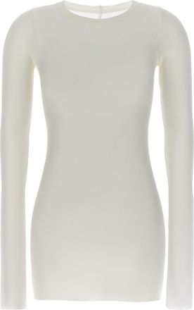 Rick Owens White Rib LS T T-shirt