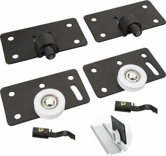OEM Juego De 2 Rodillos Para Puertas Correderas, Riel Para Puertas Correderas De Armarios, Ruedas Deslizantes Silenciosas De Nailon De 30 Mm Para Armarios