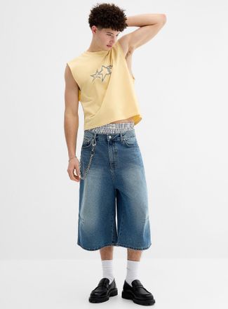 Djab Mens Darted-knee 16 jort Baggy fit Imported from Seoul