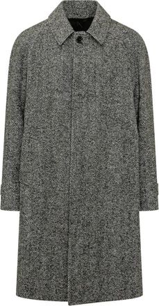 Lardini Lange Jas - Heren - Mantel - Grijs - XL - Wol - Jassen