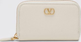 Valentino Garavani Portafoglio VLogo Signature Valentino Garavani in pelle a grana