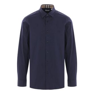 Burberry Casual Shirts, male, Blue, Size: M Sherfield Shirt