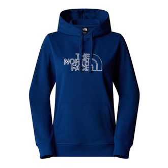 The North Face Light Drew Peak Hoodie - Dames - Sportshirts - Blauw - XS - Katoen - Fitness
