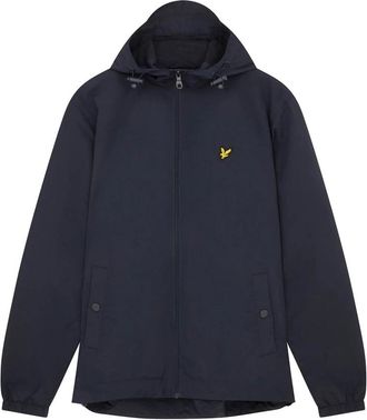 Lyle & Scott Zip-Up Hooded Jacket - Heren - Zomerjassen - Blauw - S - Nylon - Jassen