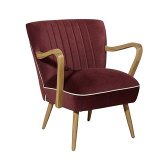 Robin des Bois Sill&oacute;n de caucho y terciopelo griotte