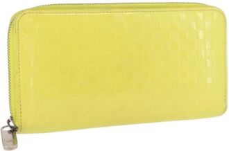 Louis Vuitton Pre-owned Wallets, female, Yellow, Size: ONE SIZE Pre-owned Canvas Wallet