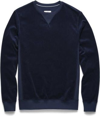 Surfside Supply Co. Butch Saltwater Terry Crewneck in Navy Blazer at Nordstrom, Size Xx-Large