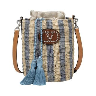 Valentino Garavani Bucket Bags, female, Multicolor, Size: ONE SIZE Small Vlogo Bucket Bag