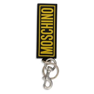 Moschino Portachiavi in Pelle - - Accessories - Uomo - Nero - ONE SIZE