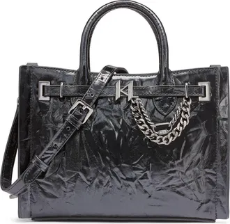 Karl Lagerfeld Cerise Crossbody in Black/gunmetal at Nordstrom