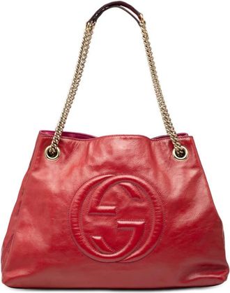 Gucci Pre-owned Gucci Medium Leather Soho Chain Tote Ladies 308982 502752
