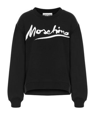 Moschino Logo print cotton sweatshirt