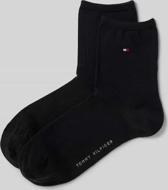 Tommy Hilfiger Socken mit elastischem Bündchen im 2er-Pack in Black, Größe 35-38