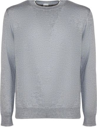 Eleventy Round-neck Truien - Heren - Ronde hals truien - Grijs - S - Truien & Vesten