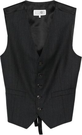 Maison Margiela Pinstriped Button Vest