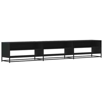 Berkfield Home TV Cabinet Black 270x40x46 cm Engineered Wood | Size: 270 x 40 x 46 cm