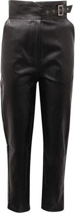 Twinset Vegan Leren Broek Zwart Model 222Tt 2018 - Dames - Slim Fit Broeken - Zwart - XS - Broeken