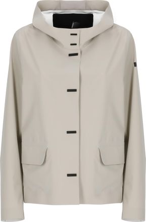 Roberto Ricci Design Beige Montecristo Color Hood Waterproof Jacket