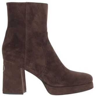Valentino Garavani Dark Brown Zip Boots