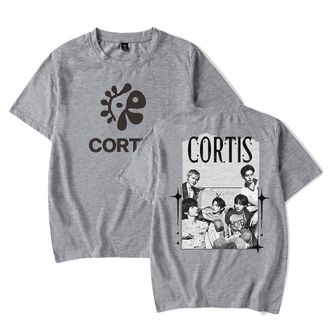 Generic 2025 CORTIS Team Fan Support Merch Unisex Short Sleeve T-Shirt - Inspired Graphic Tee for Men and Women Fans (Grey,M)