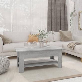 vidaXL Vidaxl - Mesa De Centro Madera De Ingenier&iacute;a Gris Sonoma 102x55x42 Cm