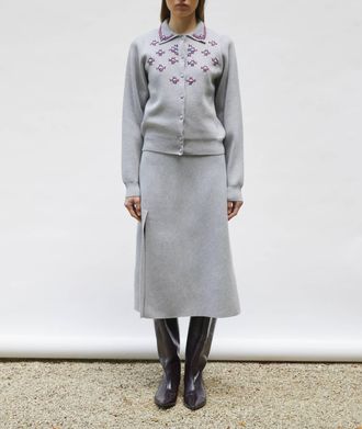 Molli Dikita Cardigan In Mouse Grey