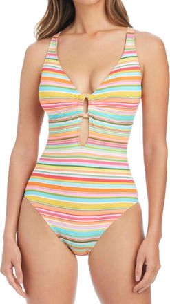 Bleu Rod Beattie Cia Capri One Piece Swimsuit In Multi