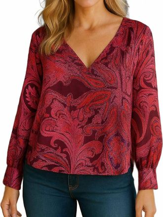 Fifteen Twenty Womens Natasha Blouse In Paisley