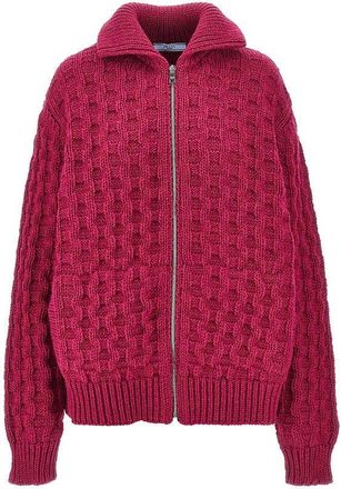 Prada Full-zip wool cardigan Woman 38
