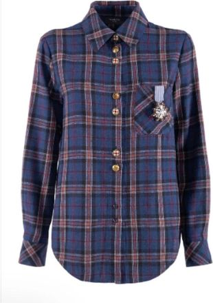 Nenette Fiamma overhemd - Dames - Blouses & Shirts - Veelkleurig - Maat: XL Katoen