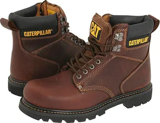 CAT 2nd Shift Mens Work Boots Tan : 7.5 D - Medium, Leather