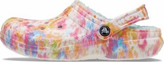 Crocs Womens Classic Lined Tie Dye Clog In Multi