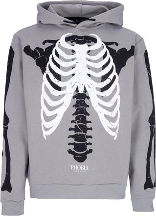 Phobia Archive Lichtgewicht Trainingspak Sweatshirt met Lange Mouwen - Heren - Hoodies - Grijs - XL - Katoen - Hoodies & sweatvesten