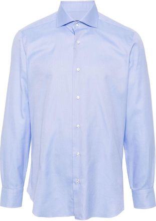 Barba cotton shirt - men - Cotton - 40 - Blue