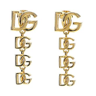 Dolce & Gabbana Logo Oorbellen - Dames - Oorbellen - Geel - ONE Size - Accessoires