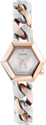 Philipp Plein Hexagon Groumette 28mm Horloge - Dames - Horloges - Roze - ONE Size - Accessoires